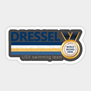 Vintage Dressel USA Swimming Team World Record Swim 2021 Sticker